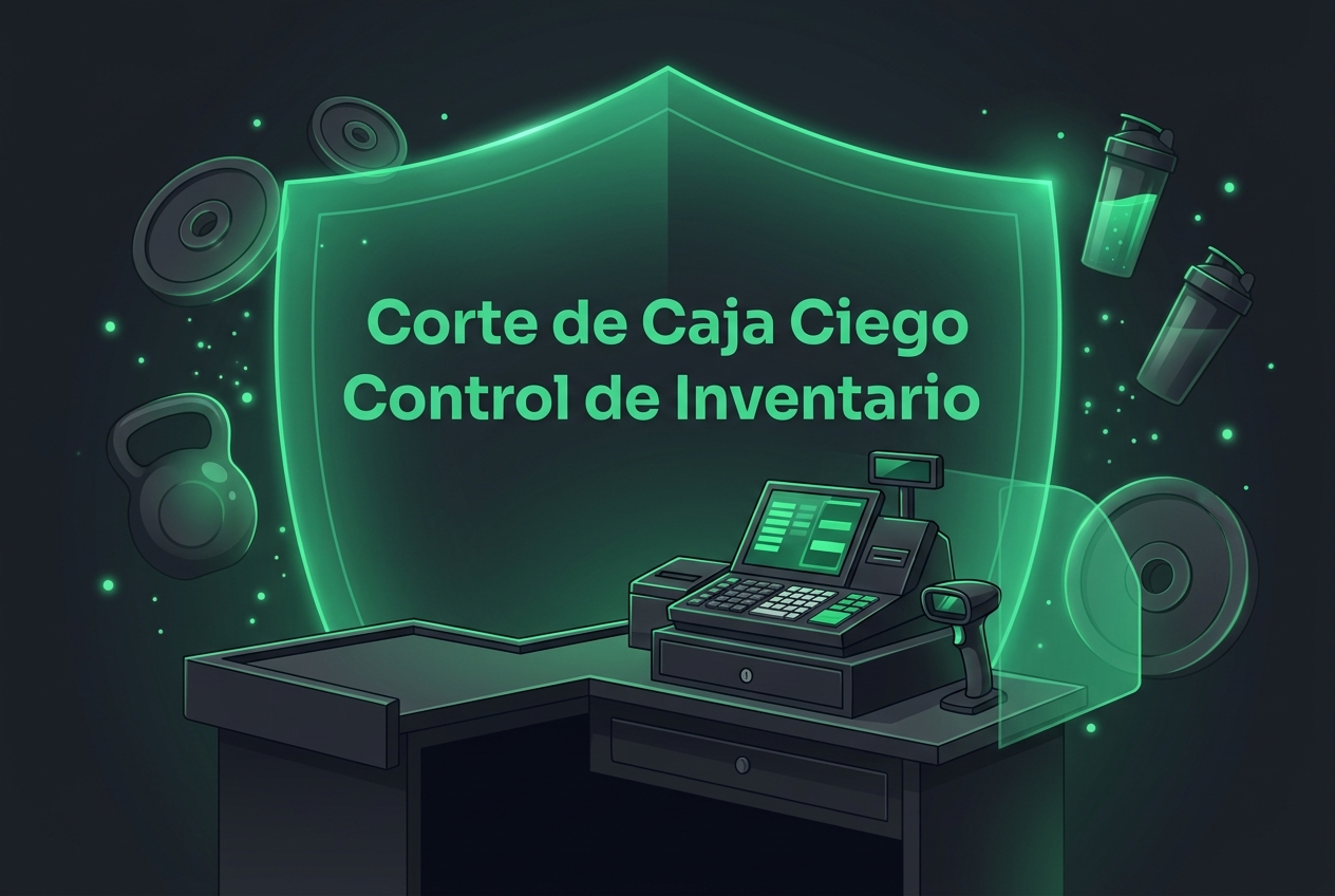 Corte de caja ciego y control de inventarios software de gimnasio